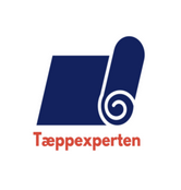 Logotipo da Tæppexperten, uma empresa de especialistas em tapetes.